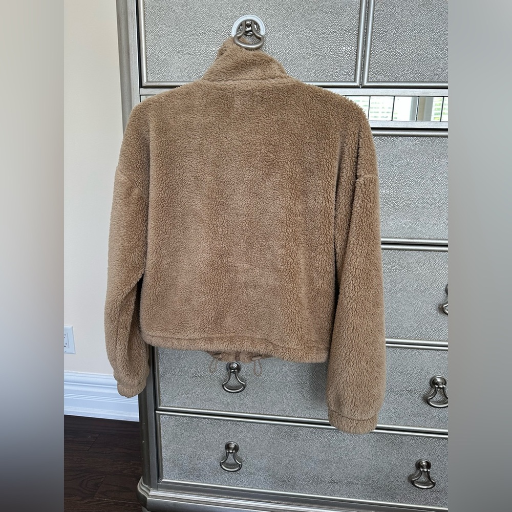 Sunday Best Mockneck Fuzzy Zip-Up - Picture 3 of 10